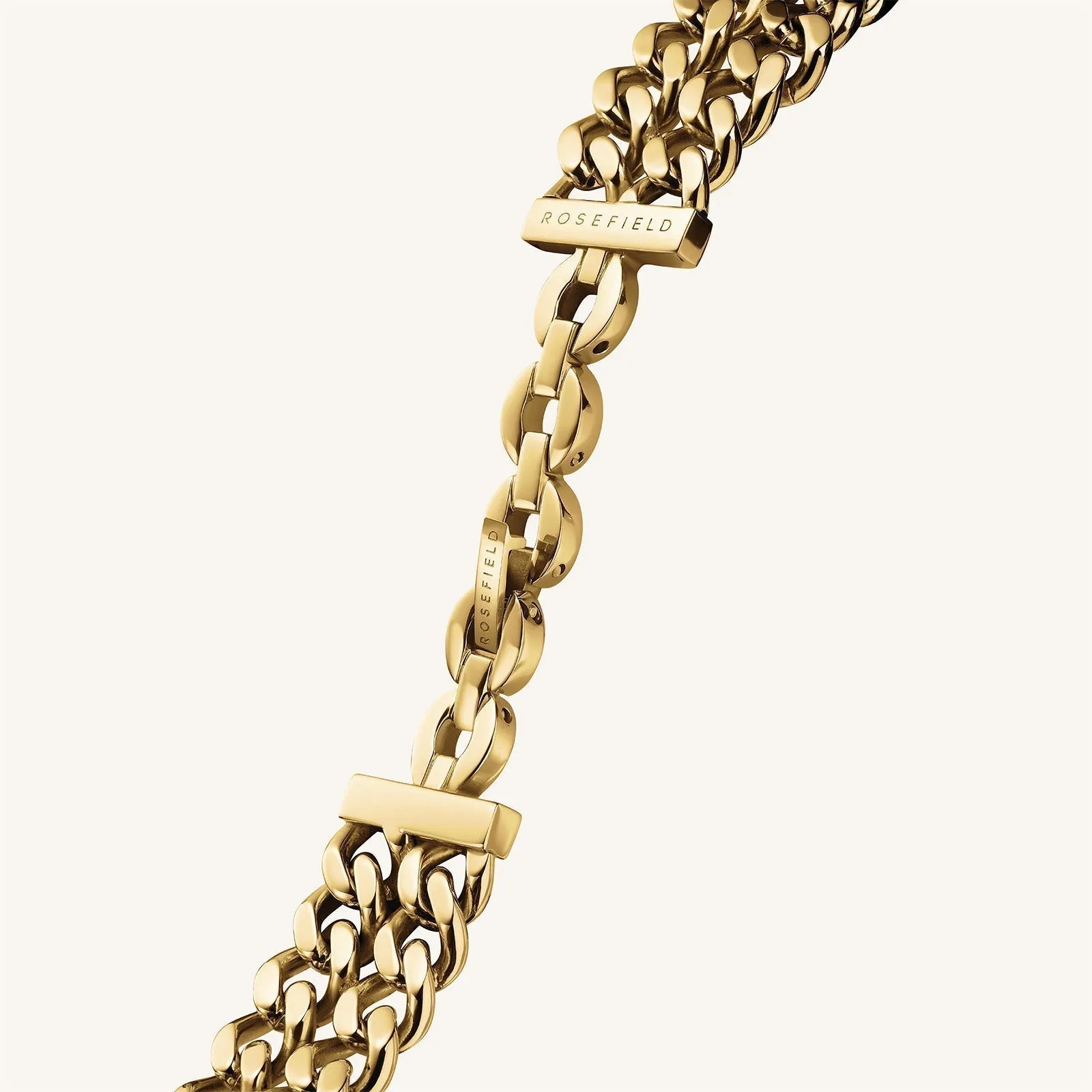 Studio Double Chain Black Gold