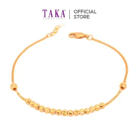 TAKA Jewellery 916 Gold Bracelet Beads