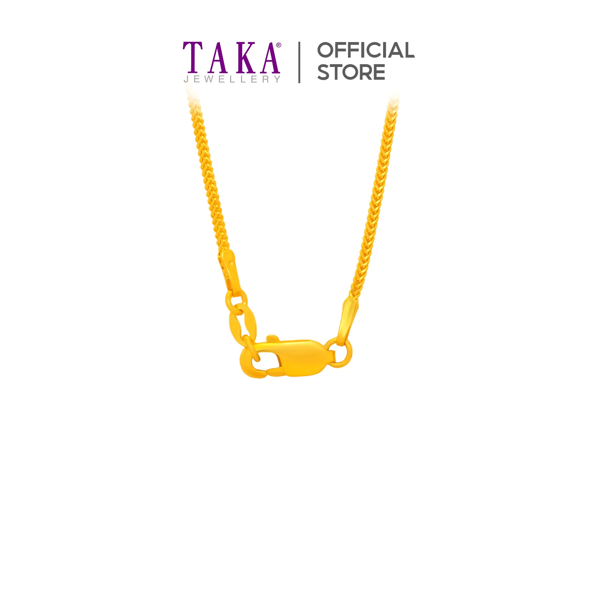 TAKA Jewellery 916 Gold Necklace Heart-shaped