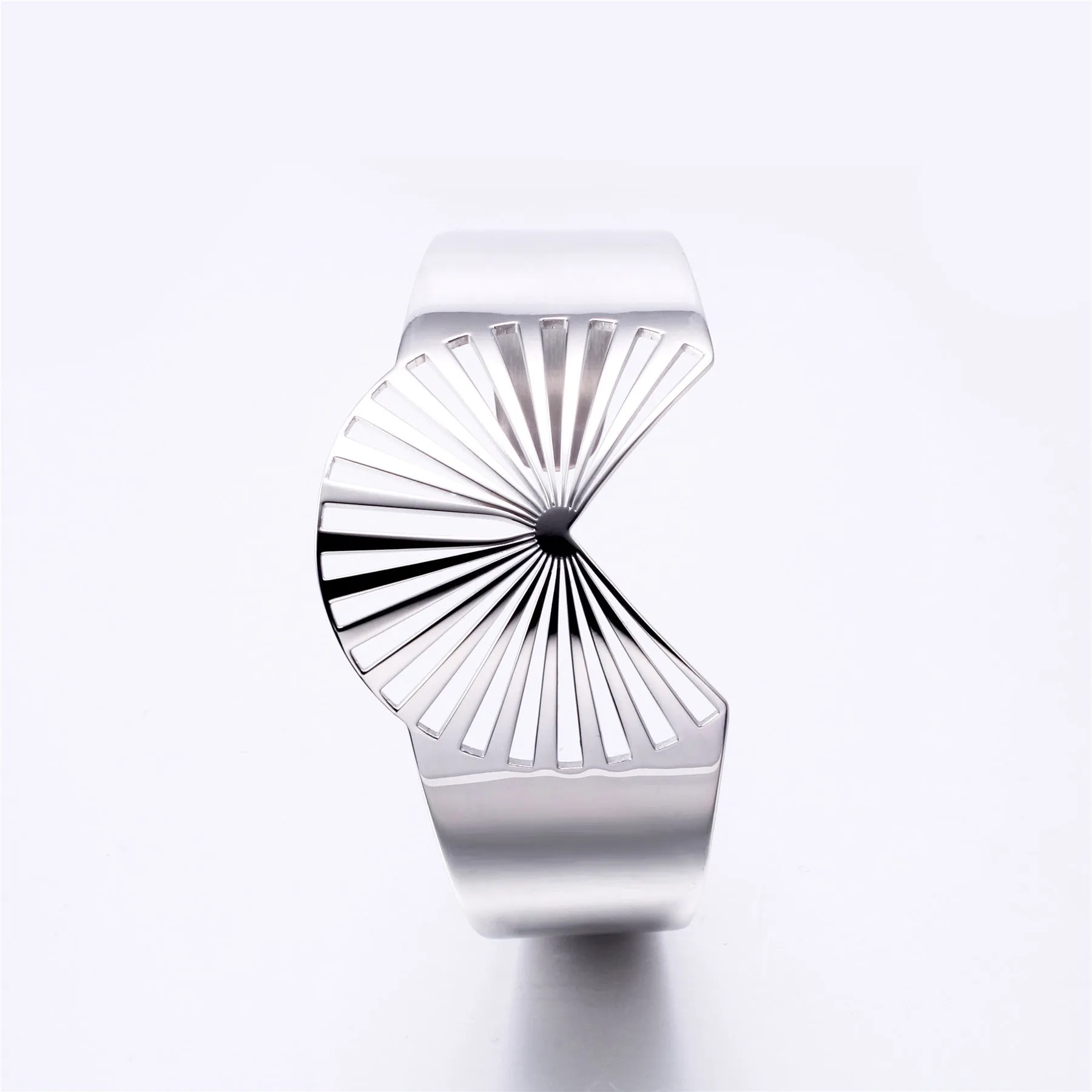 Taylor "Charisma" 18k White Gold Plated Stainless Steel Bracelet