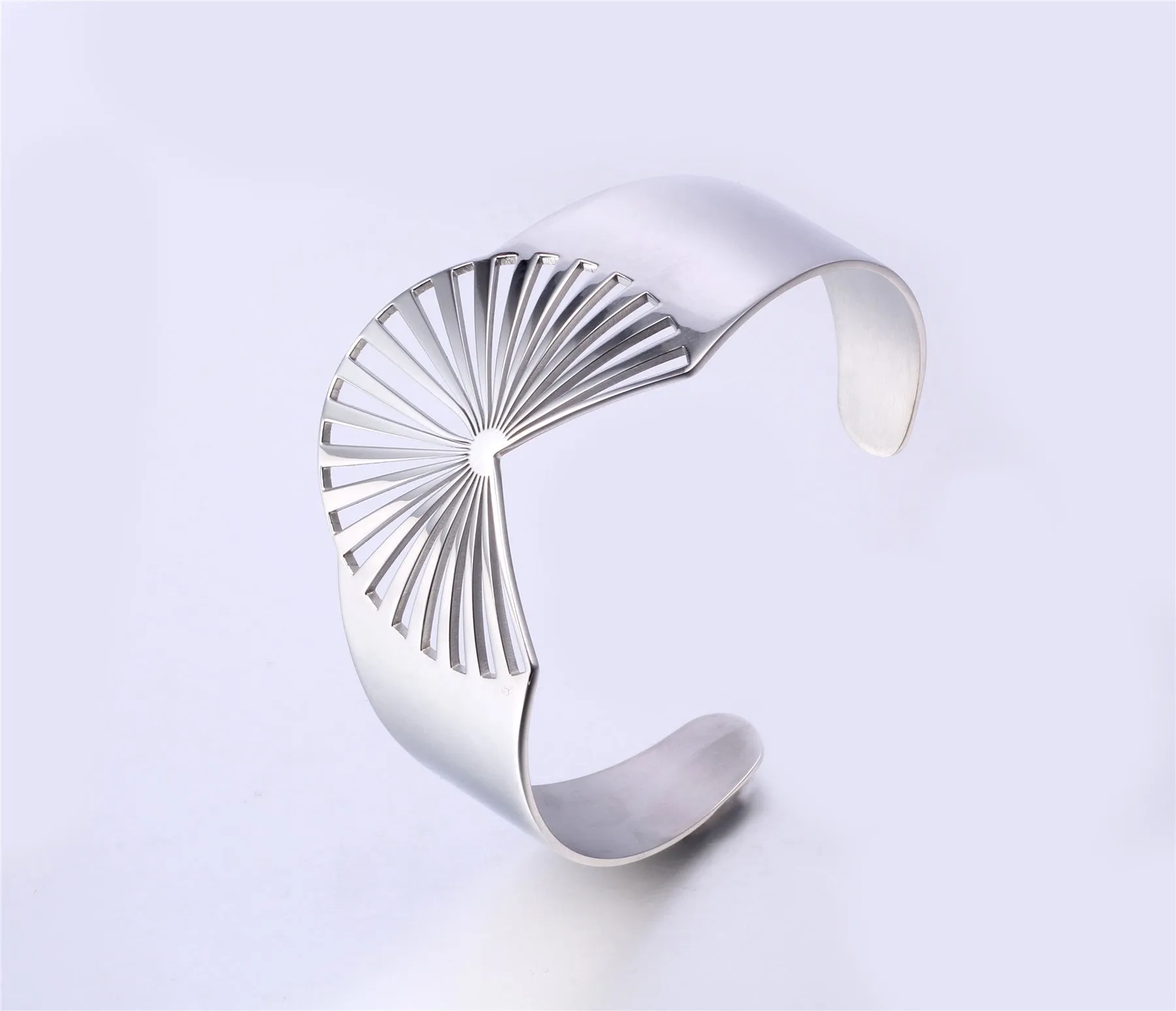 Taylor "Charisma" 18k White Gold Plated Stainless Steel Bracelet