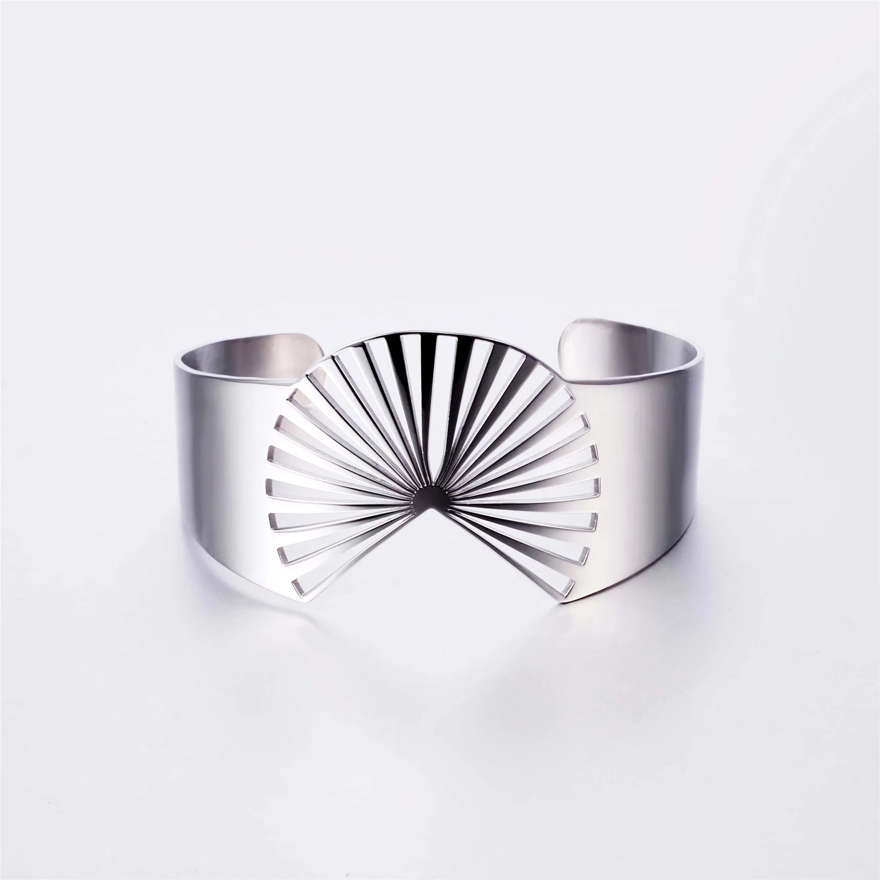 Taylor "Charisma" 18k White Gold Plated Stainless Steel Bracelet