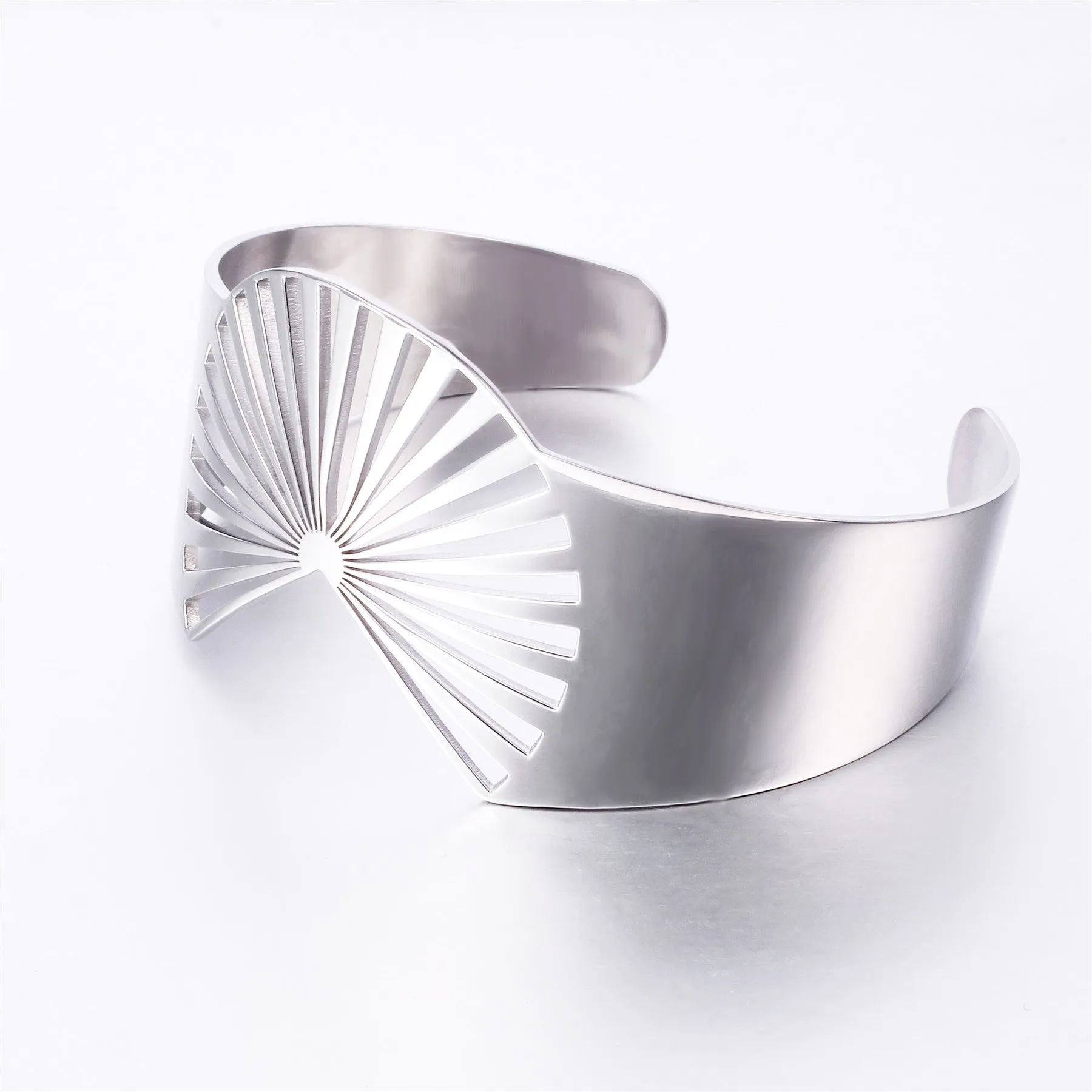 Taylor "Charisma" 18k White Gold Plated Stainless Steel Bracelet
