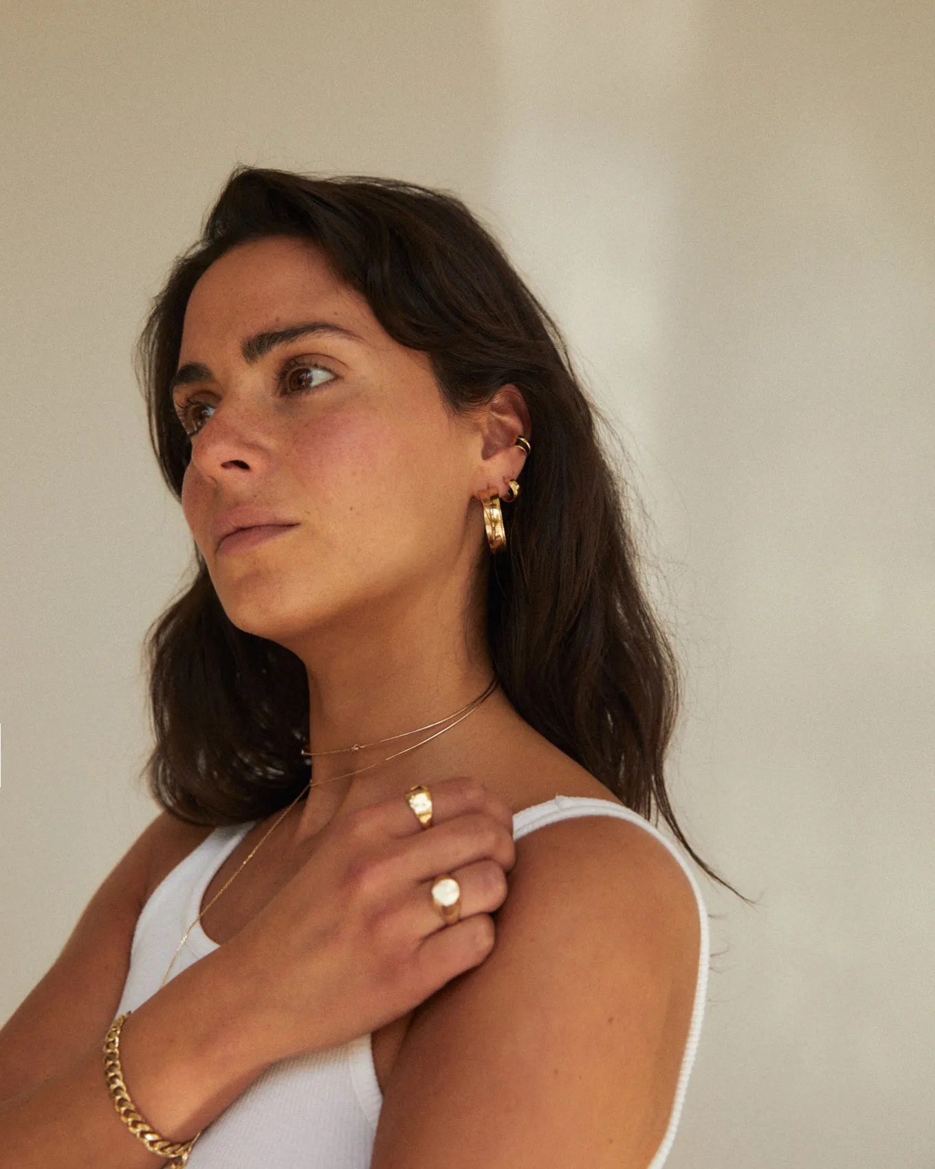 Threaded Resin Weave Necklace | Solid Gold