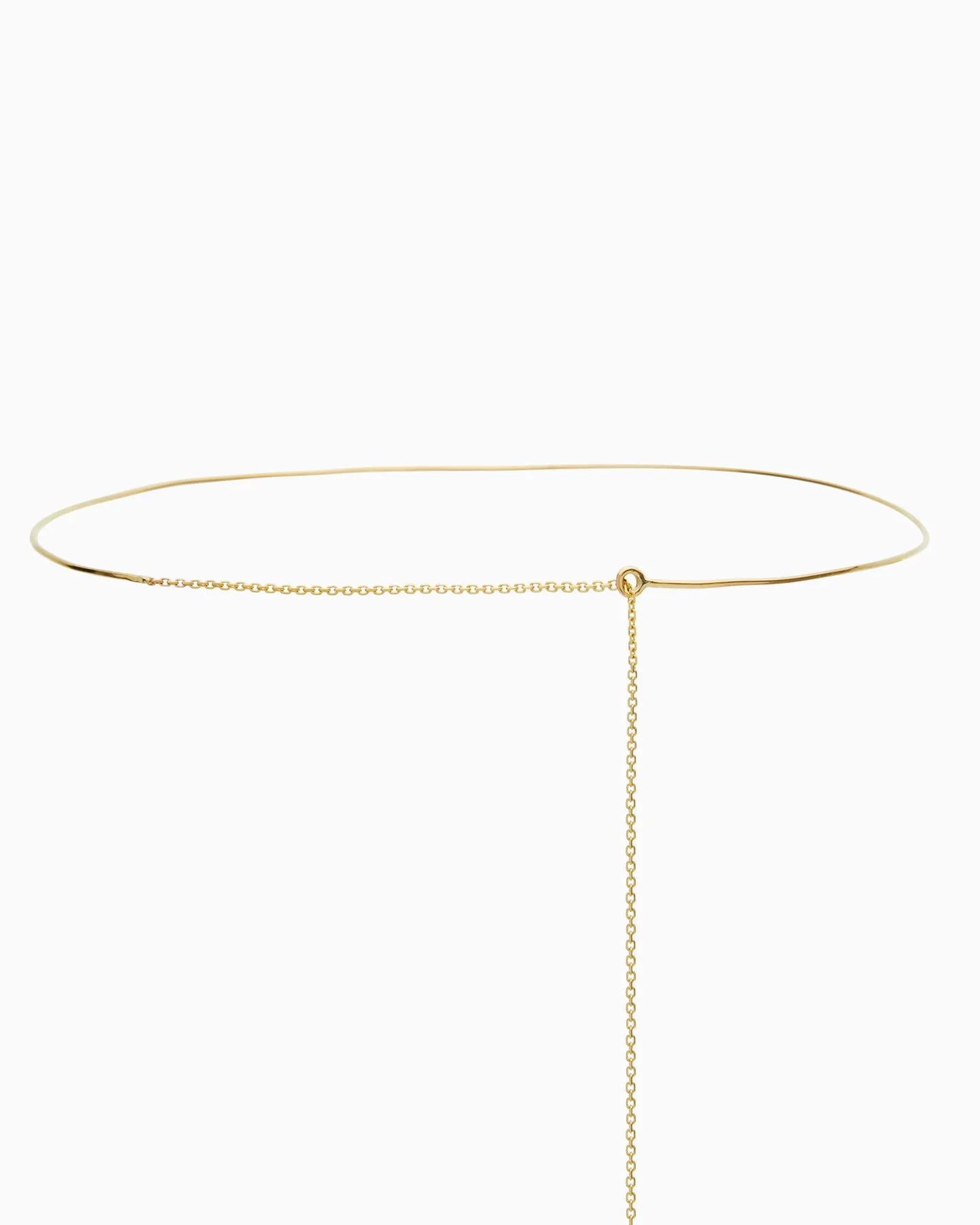 Threaded Resin Weave Necklace | Solid Gold