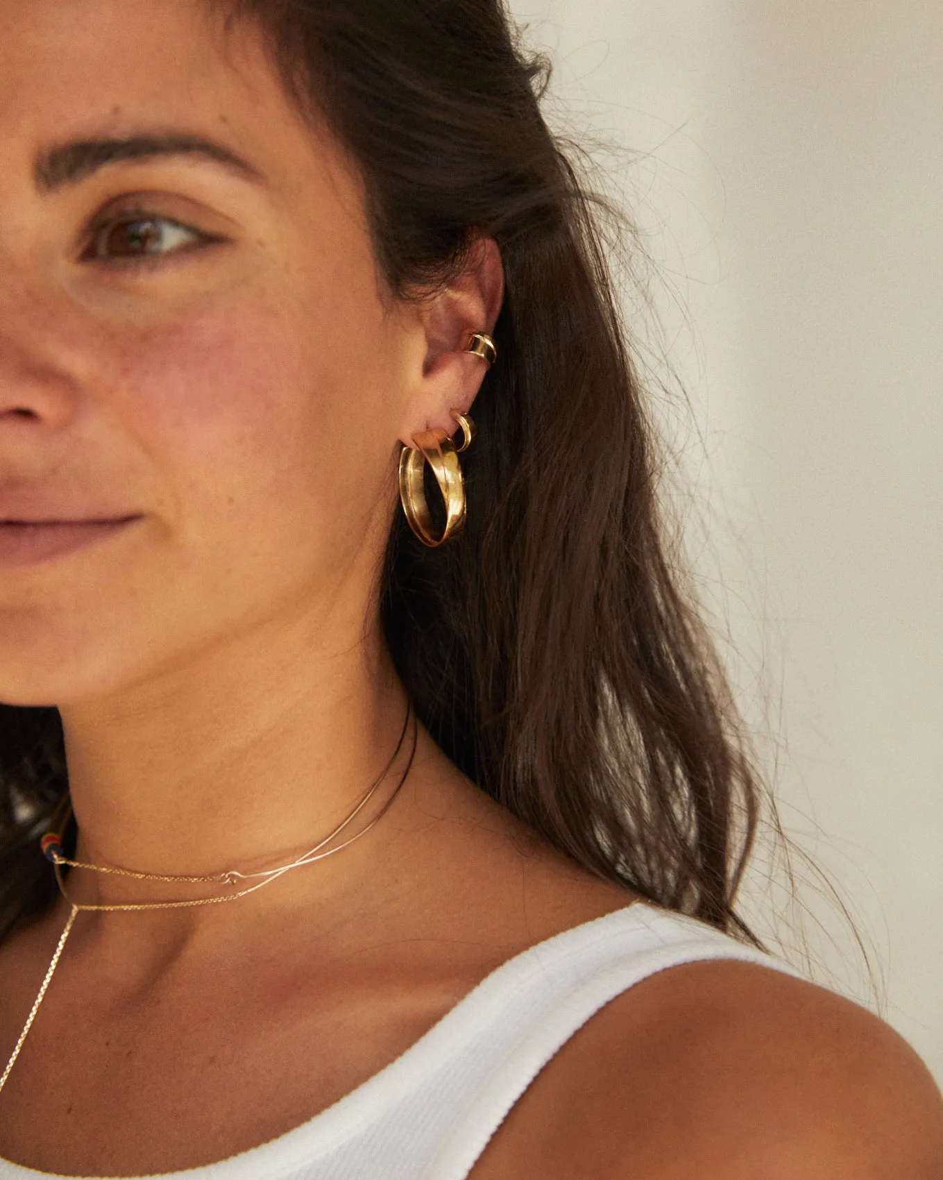 Threaded Resin Weave Necklace | Solid Gold