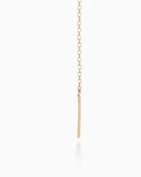 Threaded Resin Weave Necklace | Solid Gold