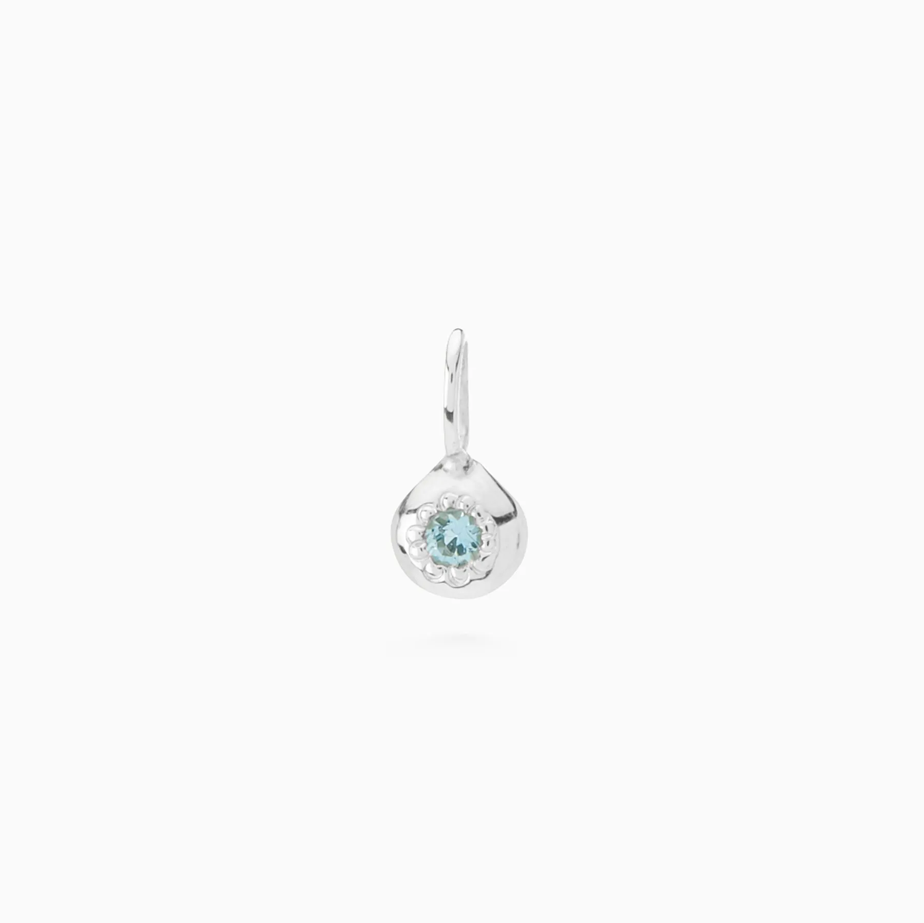 Tiny Birthstone Pendant | Silver