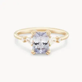 twilight mist one-of-a-kind - 14k yellow gold ring, lavender sapphire AC