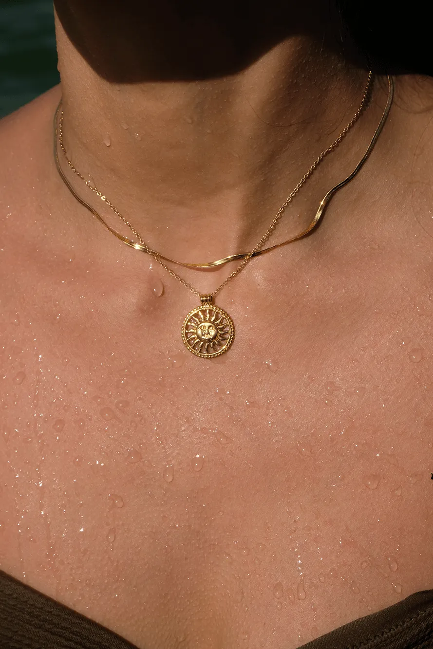 Vibes | Radiant Sol Necklace | 18K Gold-Plated