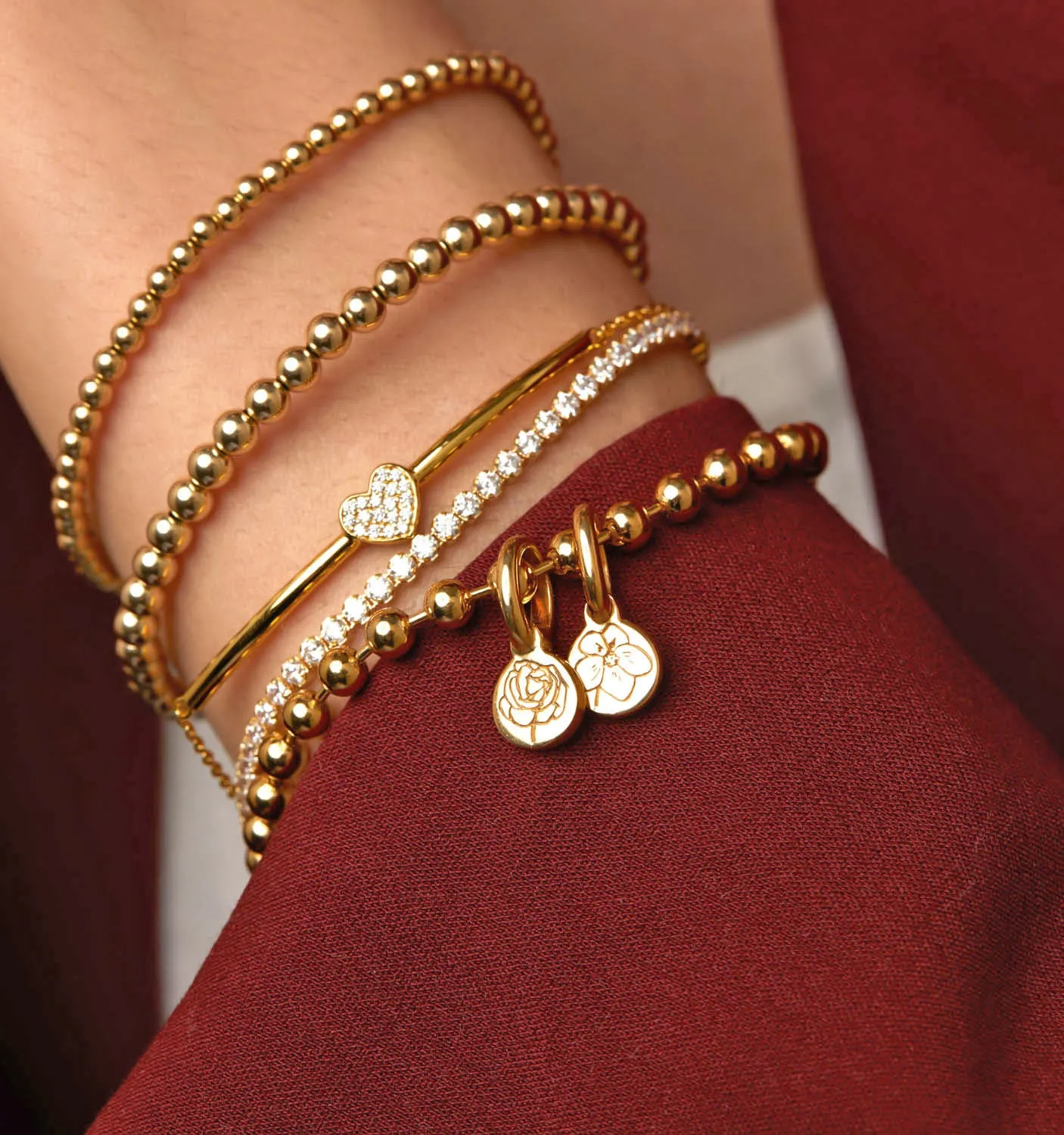 Violet Flower Bracelet - February