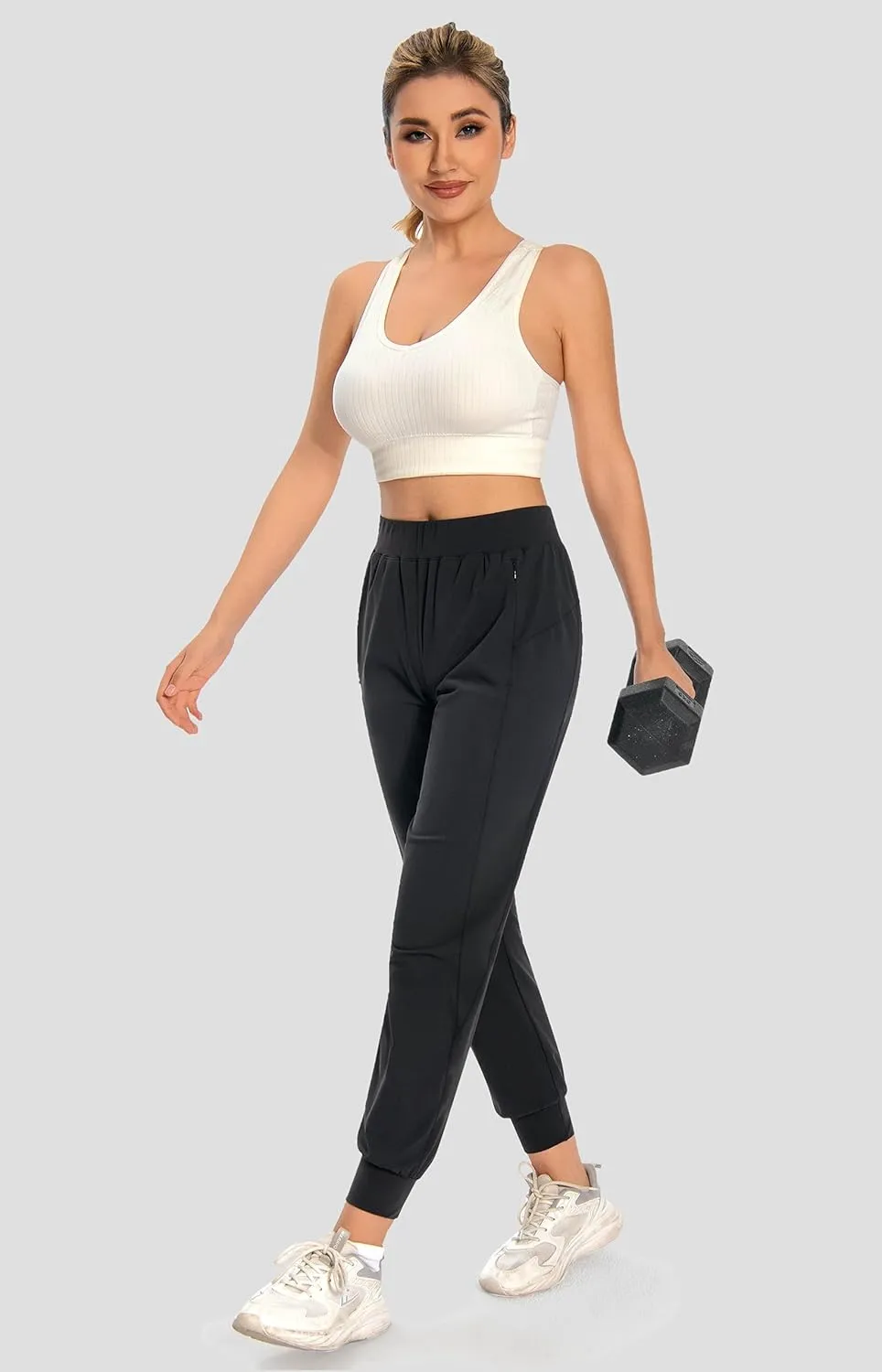 Women Joggers Pants Athletic - Lightweight Quick Dry Soft Track Running Sweatpants with Pockets Workout Lounge