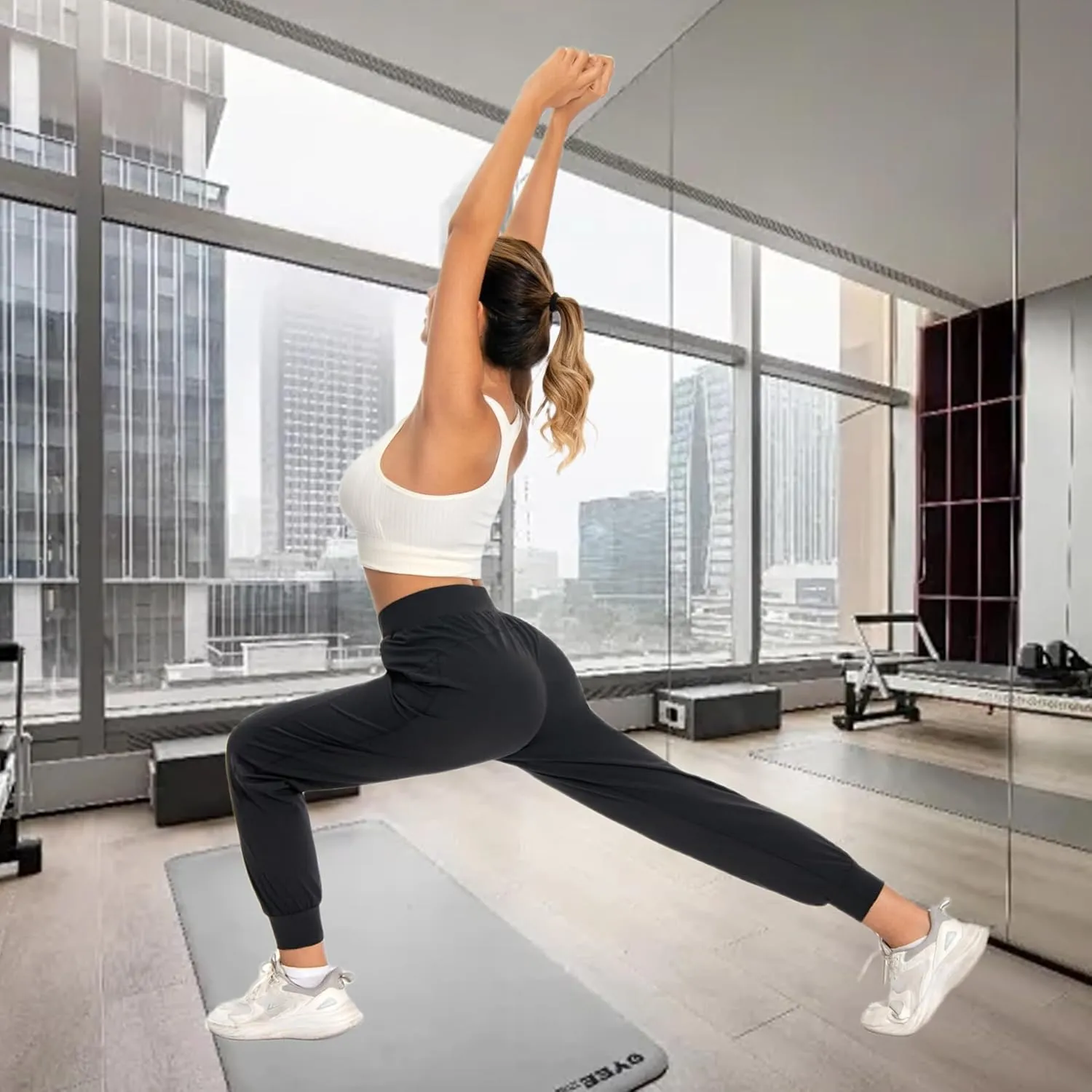 Women Joggers Pants Athletic - Lightweight Quick Dry Soft Track Running Sweatpants with Pockets Workout Lounge