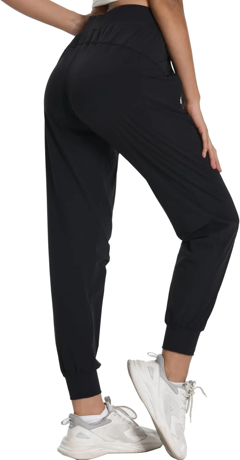 Women Joggers Pants Athletic - Lightweight Quick Dry Soft Track Running Sweatpants with Pockets Workout Lounge