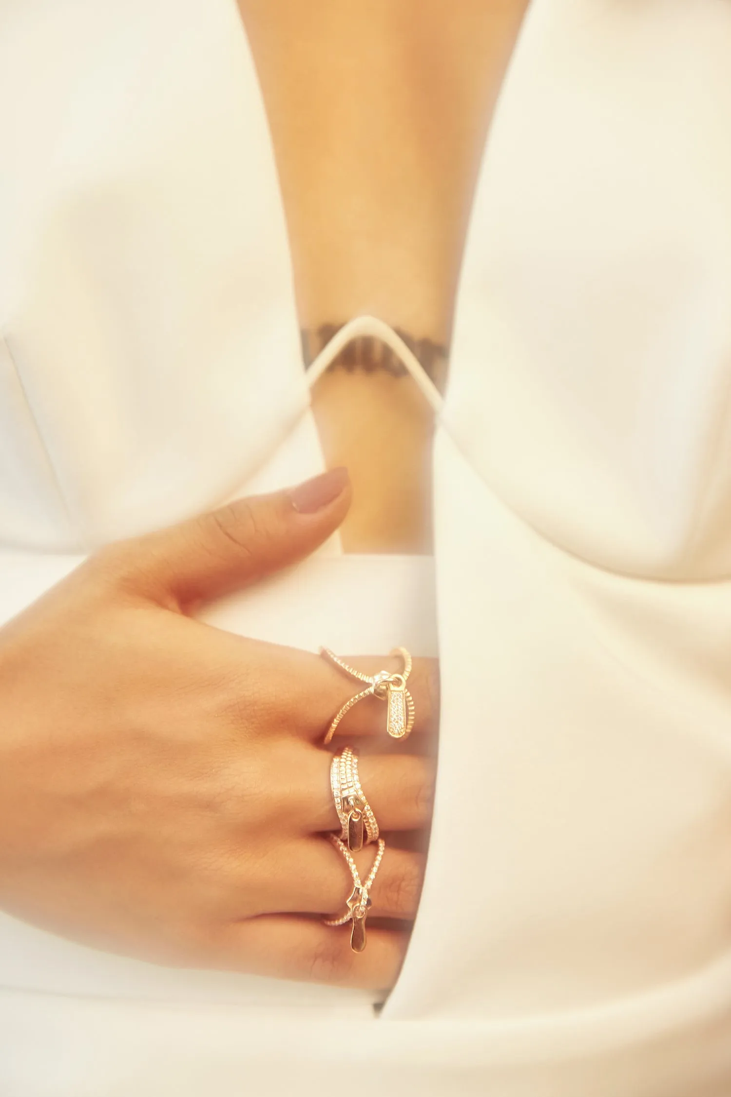 Zip Ring - Pinkgold